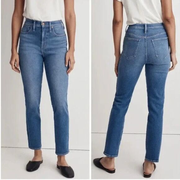 NEW‎ Madewell Stovepipe Jeans in Leaside Wash, 29 - Picture 1 of 15